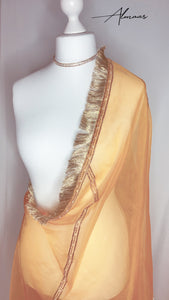 Traditional Yellow Organza Dupatta