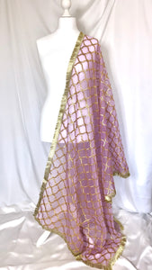 Organza Dupatta in Lilac