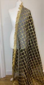 Organza Dupatta in Black